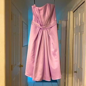 Strapless bridesmaid cocktail dress NWT